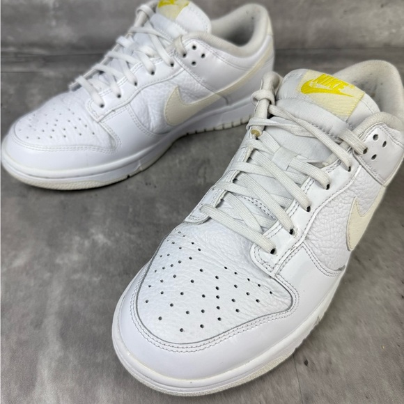 Limited Edition Nike Dunk Low “Yellow Heart” White/Yellow Women’s Sneakers - Picture 9 of 10
